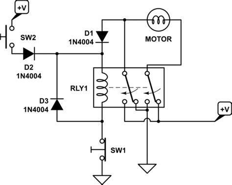 So the relay a receives the 12v from. switches - Change Direction of 12v DC Motor Rotation using ...