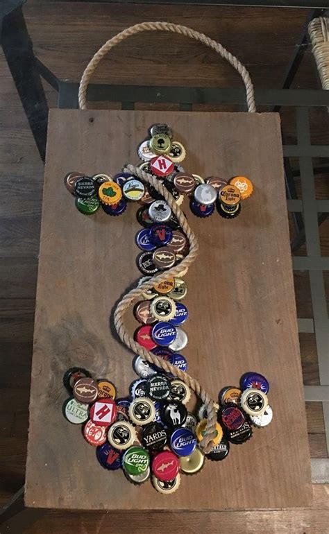 Diy Beer Bottle Cap Art This Is A Beautiful Wall Decoration That Can Easily Be Created For A