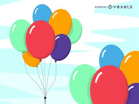 Vector Multicolored Balloons Vector Download
