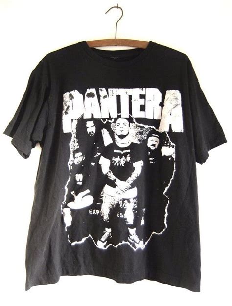 Pantera Shirt Distressed 90s Concert Tour Band Tee Vintage Metal Rock T