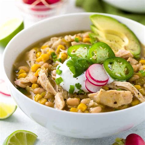 White Bean Chicken Chili Crockpot Recipe | Jessica Gavin