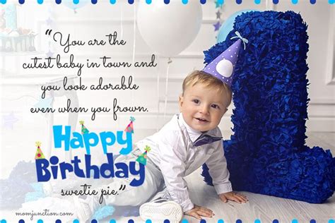 On this special day for you, we want to wish you a beautiful day on behalf of your parents, that all your dreams come true and birthday wishes for son from mother for facebook. 106 Wonderful 1st Birthday Wishes And Messages For Babies | 1st birthday wishes, Birthday ...