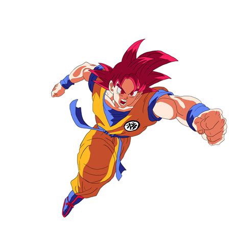 Super Saiyan God Goku Render By Gokuisoverrated On Deviantart Super