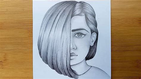 Learn how to draw easy for girls pictures using these outlines or print just for coloring. How to draw a Girl Face with pencil sketch step by step ...