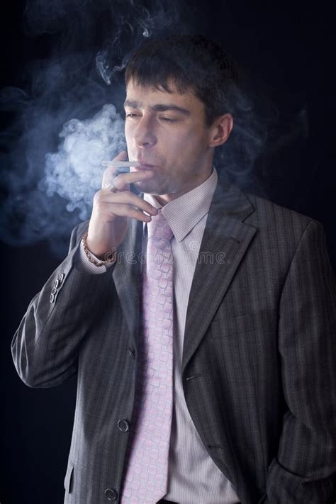 Smoking Man Stock Photo Image Of Elegance Cigarette 13970594
