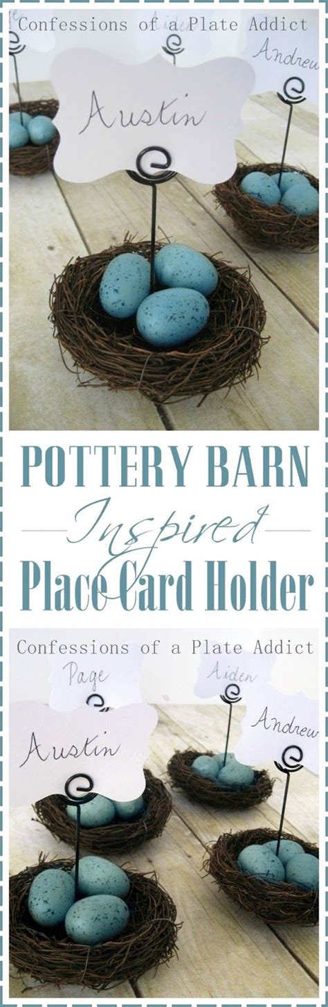 1,317,329 likes · 5,866 talking about this · 14,645 were here. Pottery Barn Inspired Nest Place Card Holders | Place card holders, Pottery barn inspired ...