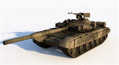 Army T90 Tank 3d Model 3ds C4d Dae Max Obj 123free3dmodels