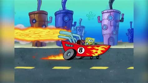 Spongebob Drag Racing Scene But With Eurobeat Youtube