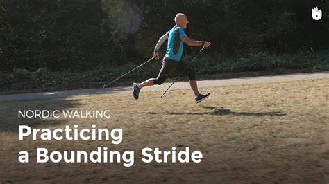 Practising A Bounding Stride Nordic Walking Youtube
