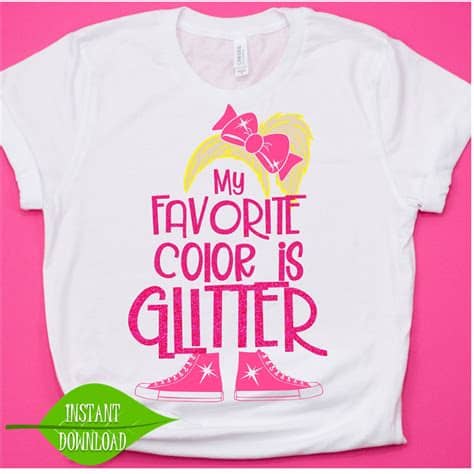 We personalized all invitations with your information. JoJo Siwa svg My Favorite Color it Glittler Glitter is my ...