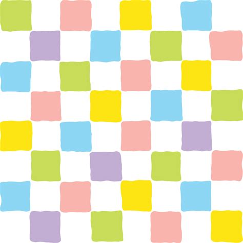 Colorful Pastel Squares Grid Background Seamless Pattern Wrapping