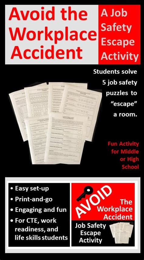 Workplace Safety Escape Activity Safety Games Workplace Safety