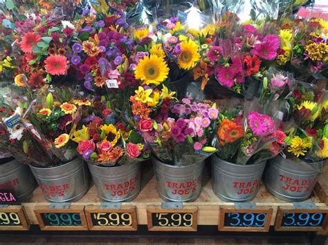 The cut flowers at trader joe's are some of the cheapest you will find. Trader Joe's Chelsea also has an assortment of fresh cut ...