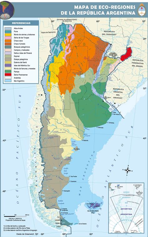 Map Of Eco Regions In Argentina Example Of Navigation Explanation