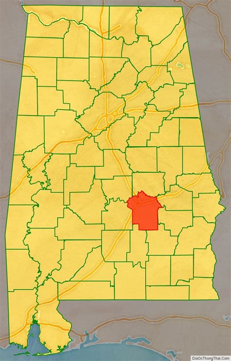 Map Of Montgomery County Alabama
