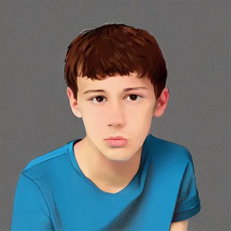 Portrait Of 14 Years Old Boy Digital Art Stable Diffusion Openart