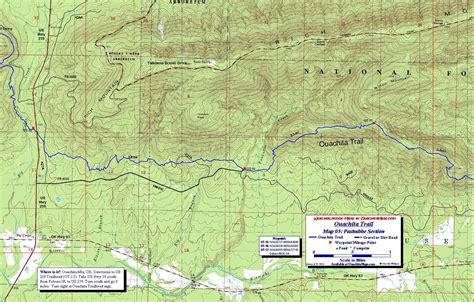 Ouachita Trail Maps Ouachita Mountains Ok Ar Free Detailed Topos