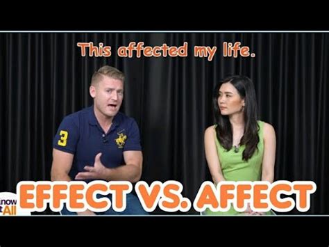 Effect ไม่ใช่ เอฟเฟ็กต์ !! Effect กับ Affect ออกเสียงและใช้ต่างกัน ...