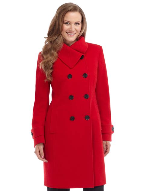 Petite Red Wool Coat Coat Nj