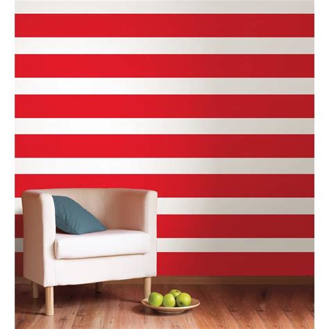 Free Download Dtails Red Hot 16 Wall Border Wallpops Stripe Wallpaper Removable 1024x1024 For