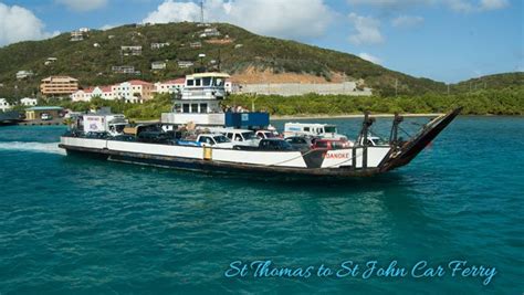 St Thomas To St John Car Ferry On Island Times Us Virgin Islands