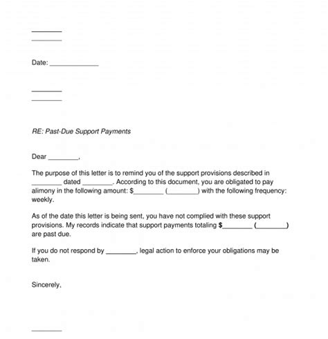 Spousal Support Demand Letter Template Word And Pdf