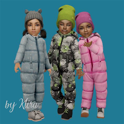 Sims2city Snow Jumpsuit For Toddlers Sims 4 Cc Kids Clothing Sims