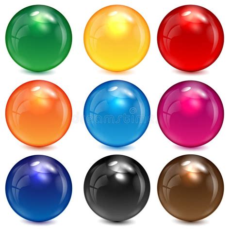 Set Of Colored Spheres Stock Vector Illustration Of Color 31515231