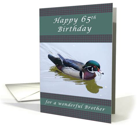 Happy 65th Birthday For A Brother Wood Duck And Gingham 1210400
