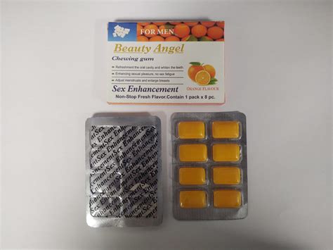 beauty angel chewing gum sex enhancement for men orange flavour watcheshub