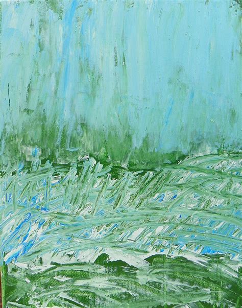 Sky In Wild Grasses Painting By Lenore Senior Fine Art America