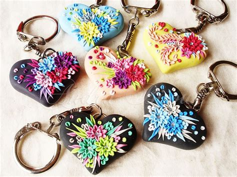 Polymer Clay Handmade Key Chains Flirty Key Chains Handmade