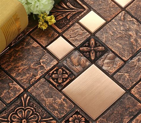 Both ceramic and porcelain tile are made of clay that is hardened in an oven. Wholesale Porcelain tiles Square Mosaic Tile Design Metal ...
