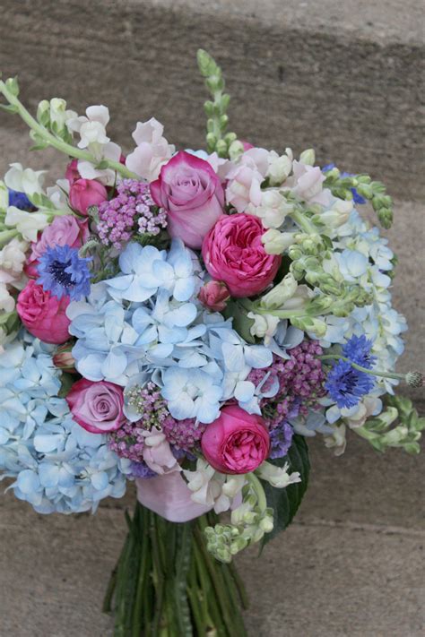 The Latest Trend In Weddings Pink And Blue Wedding Flowers