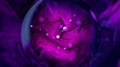 Purple Blue Paint Stains Bubbles Hd Abstract Wallpapers Hd Wallpapers