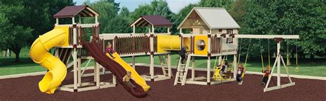 Playset In Large Backyard Adventure World Play Sets
