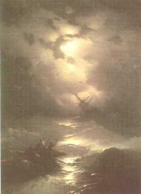 Artwork Replica Tempest On The Northern Sea 1865 By Ivan Aivazovsky