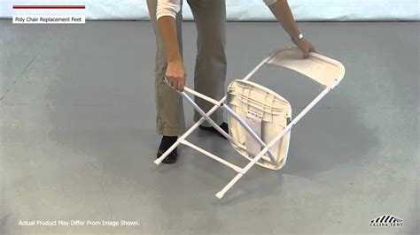 Keep the chair leg vertical when using this method so the foot goes on straight. Poly Folding Chair Replacement Feet / Caps - YouTube
