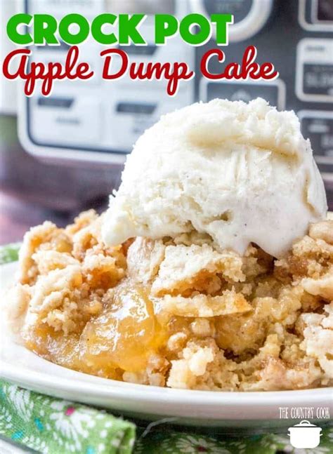 Crock Pot Apple Dump Cake The Country Cook