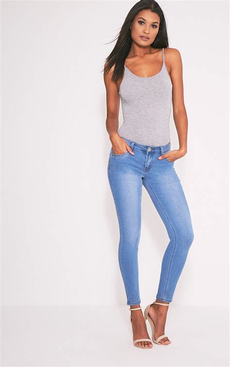 Basic Grey Bodysuit Tops Prettylittlething