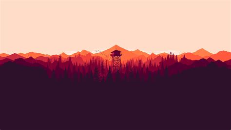 Artwork Landscape Firewatch Video Games Wallpapers Hd Desktop And Mobile Backgrounds