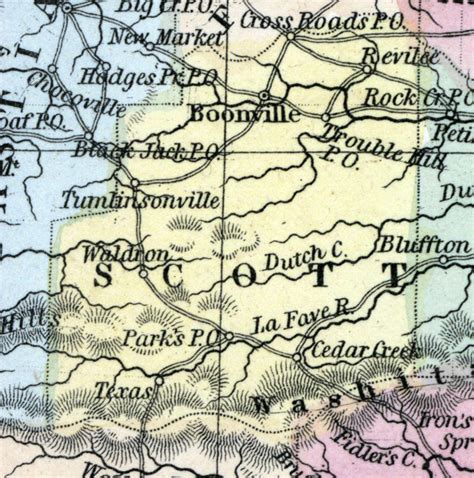 Scott County Arkansas 1857 House Divided