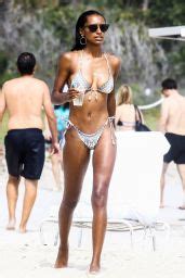 Jasmine Tookes In Bikini Sunbath At The Beach In Miami Celebmafia