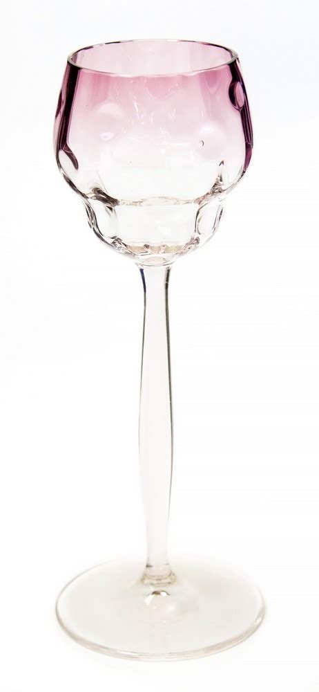 Koloman Moser For E Bakalowits And Sohne A Secessionist Meteor Wine Glass Circa 1900 The Washe