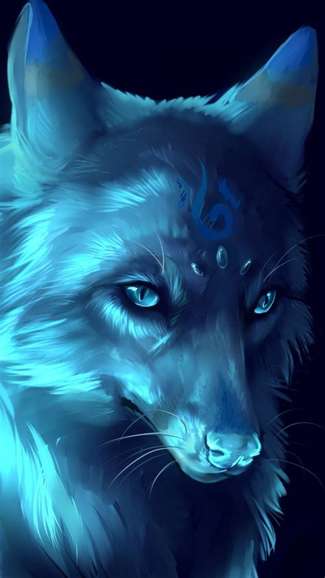 Blue Anime Wolf Wallpapers Top Free Blue Anime Wolf Backgrounds