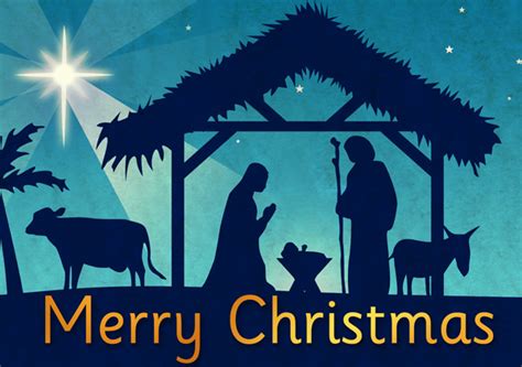 Free Religious Merry Christmas Clipart Early Learning Resources