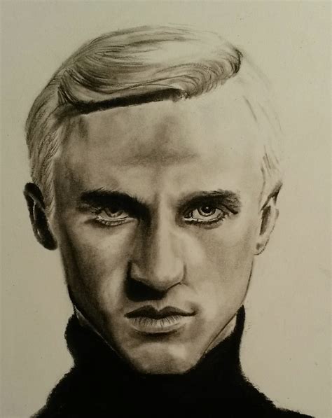 Draco Malfoy Charcoal Drawing By Tofu0004 On Deviantart