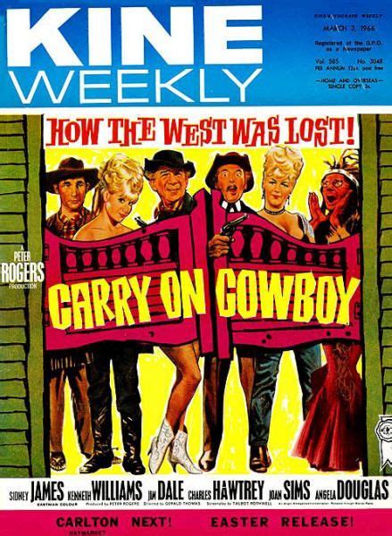 The Trade Magazine Kine Weekly Features Carry On Cowboy On Its Cover