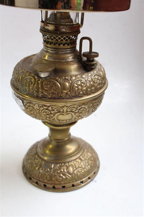 Sold Price Antique Millers Brass Kerosene Oil Lamp April 1 0120