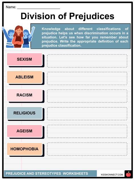 Prejudice And Stereotype Facts Worksheets Definition Types Causes